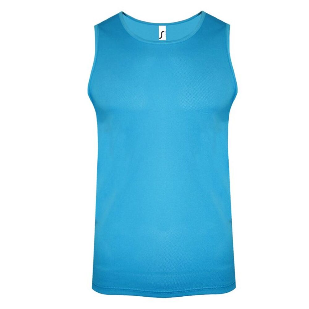 SOLS Mens Performance Tank Top / Aqua
